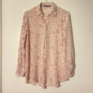 Zara paisley print blouse